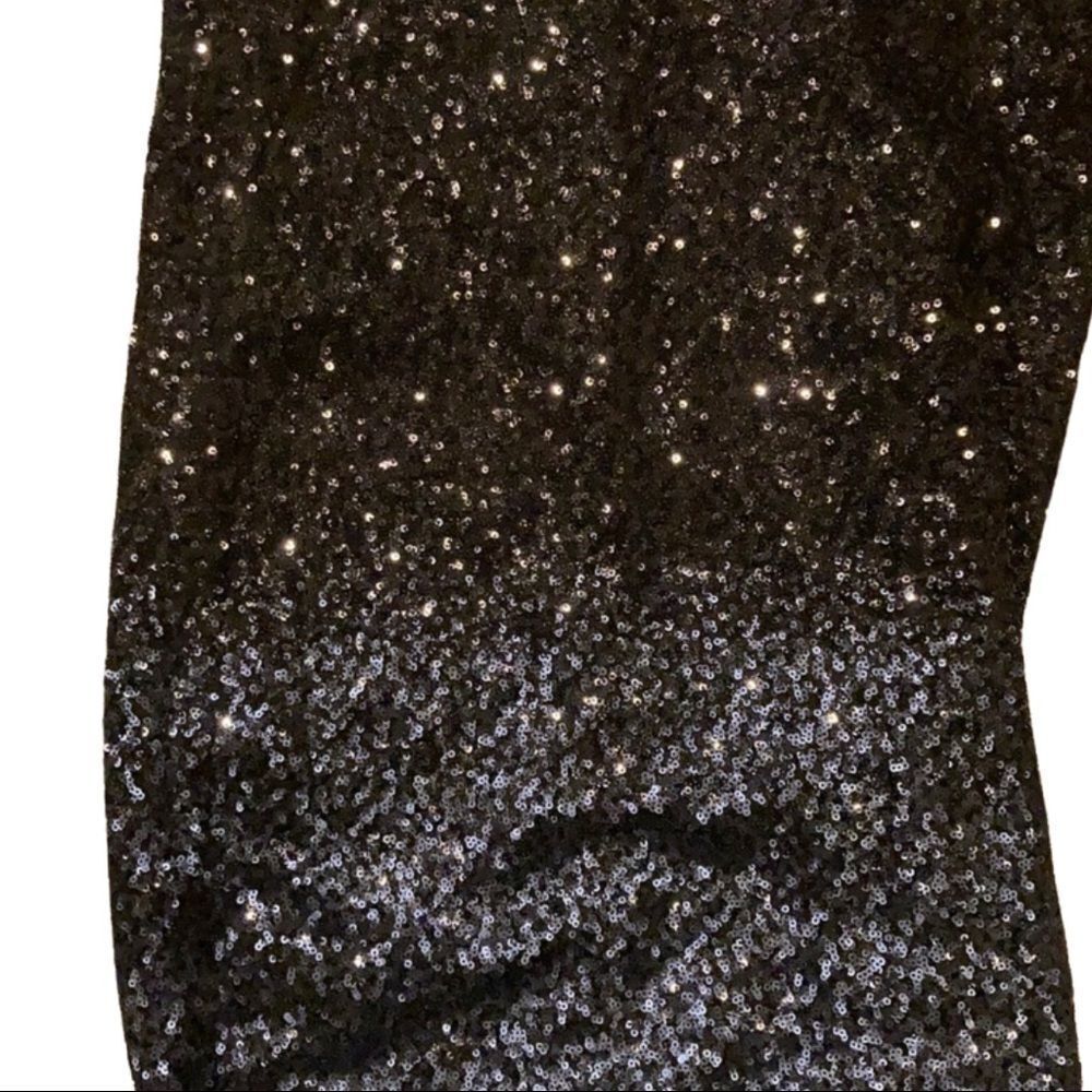 Ralph Lauren Ombré Sequin Blue Sleeveless Gown - Picture 4 of 6